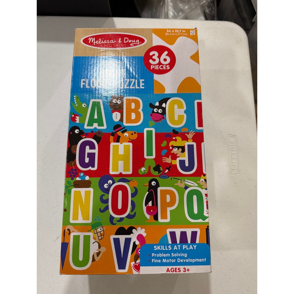 Melissa & Doug Alphabet Giant Floor Puzzle 36 Pieces Complete - Picture 1 of 4